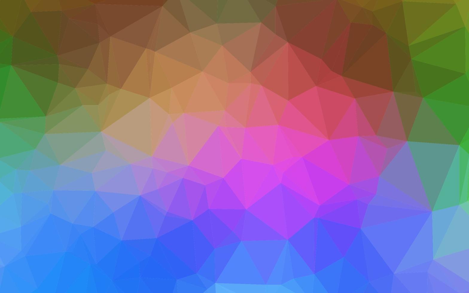 Light Multicolor, Rainbow vector shining triangular pattern.