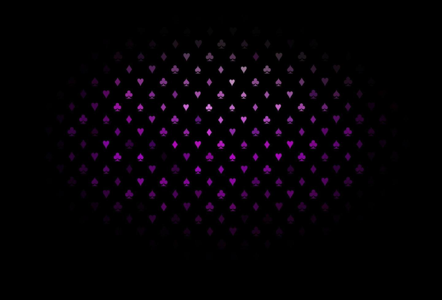 cubierta de vector de color púrpura oscuro con símbolos de apuesta.