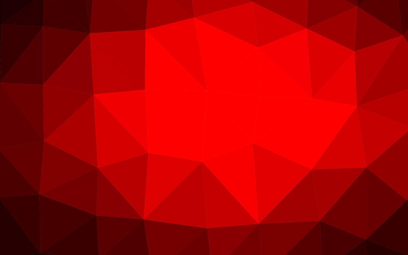 Light Red vector shining triangular pattern.