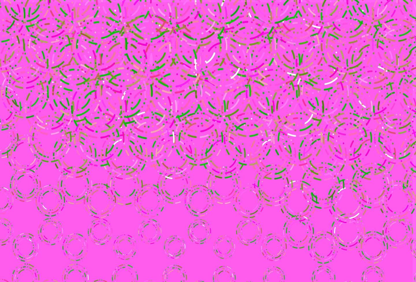 Light pink, green vector backdrop with dots.