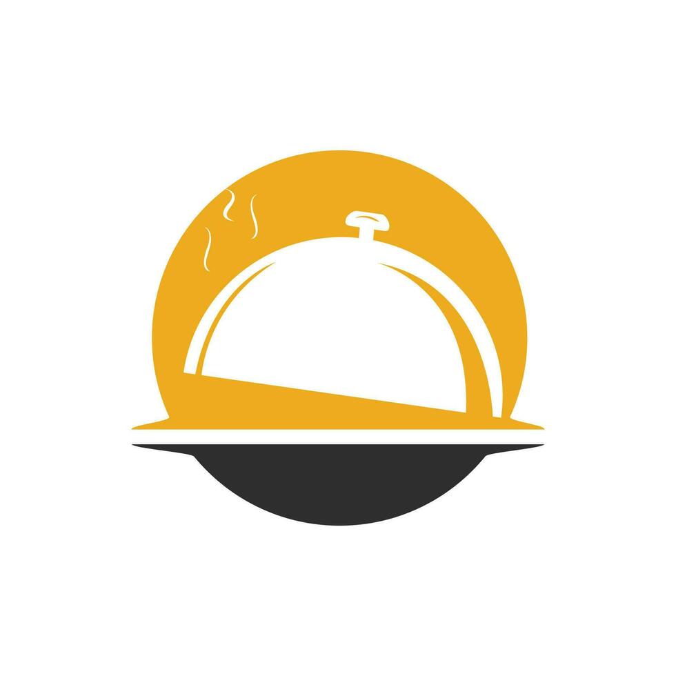 logotipo abstracto para cafetería o restaurante. símbolo gráfico de icono de comida para el negocio de la cocina. vector
