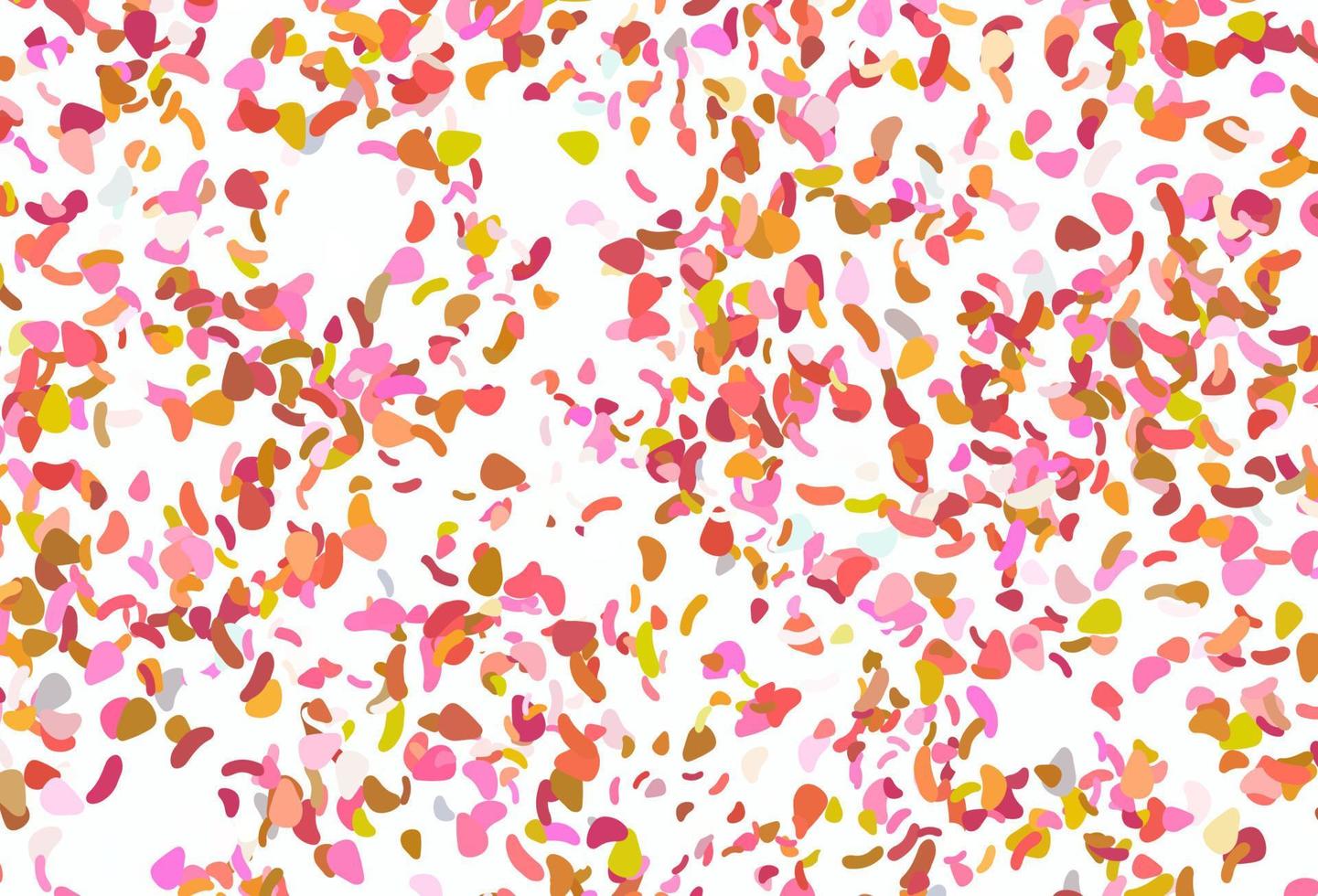 Light pink, yellow vector background with abstract forms.
