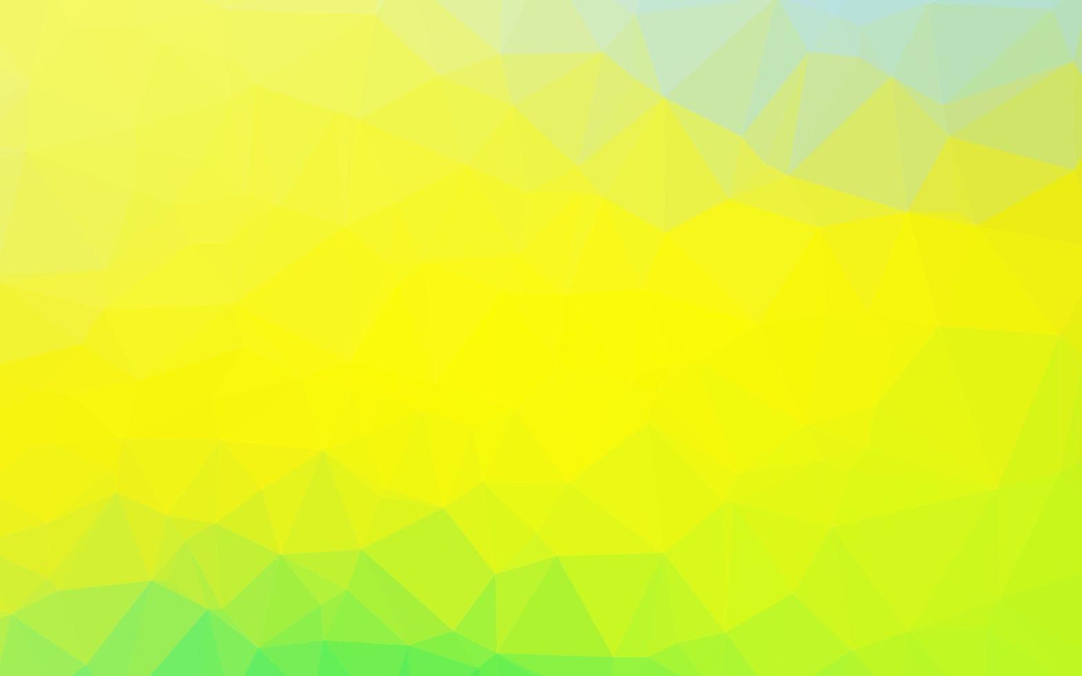 Light Green, Yellow vector blurry triangle pattern.