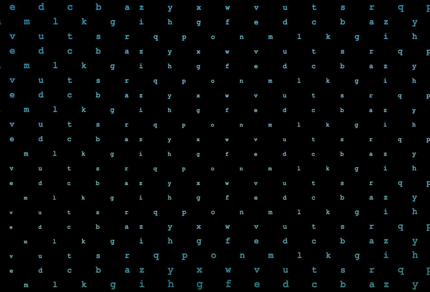 plantilla de vector azul oscuro con letras aisladas.