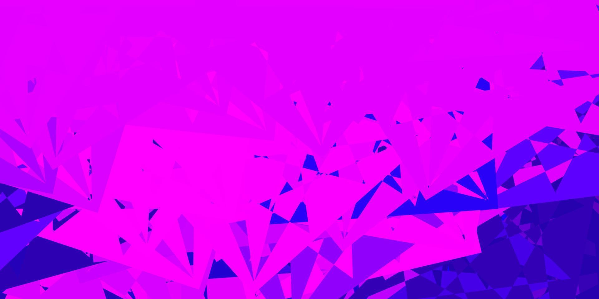 Light Purple vector pattern with polygonal shapes.