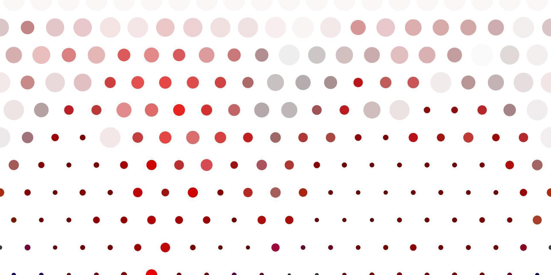 Light red vector pattern with spheres.