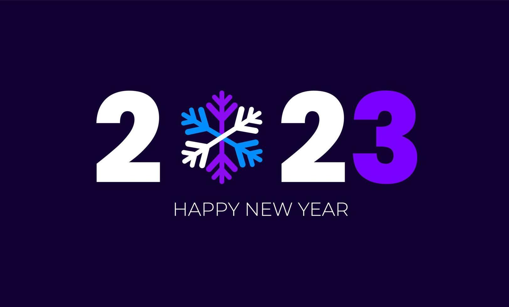 2023 feliz año nuevo. feliz año nuevo 2023 plantilla de fondo. número de encabezado de calendario 2023 en diseño de vector abstracto colorido. feliz año nuevo 2023 diseño de texto para diseño de folletos, tarjeta, banner.