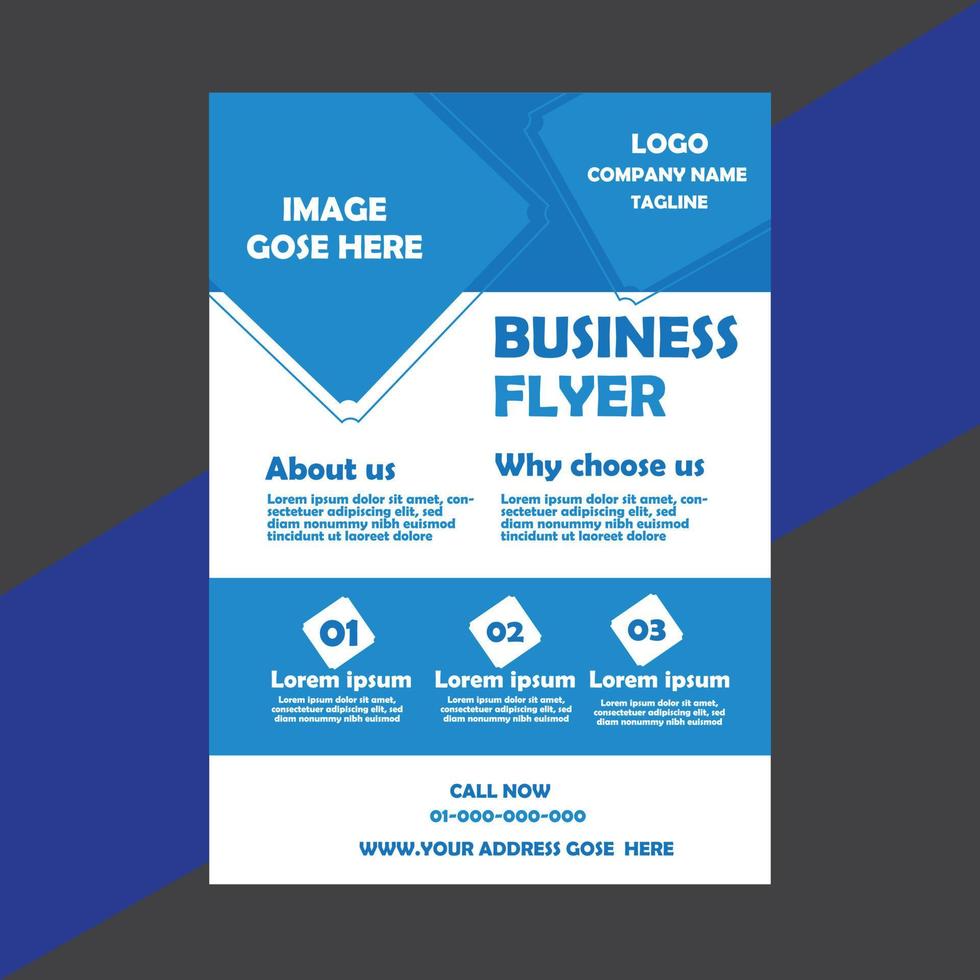 Business Flyer Design Templet vector