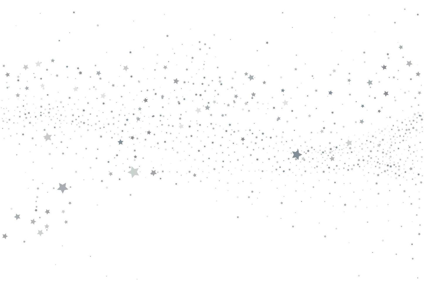 Light silver glitter confetti background. White festive texture. vector
