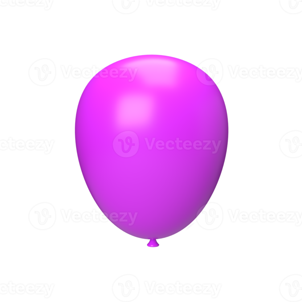 viola Palloncino. 3d rendere png