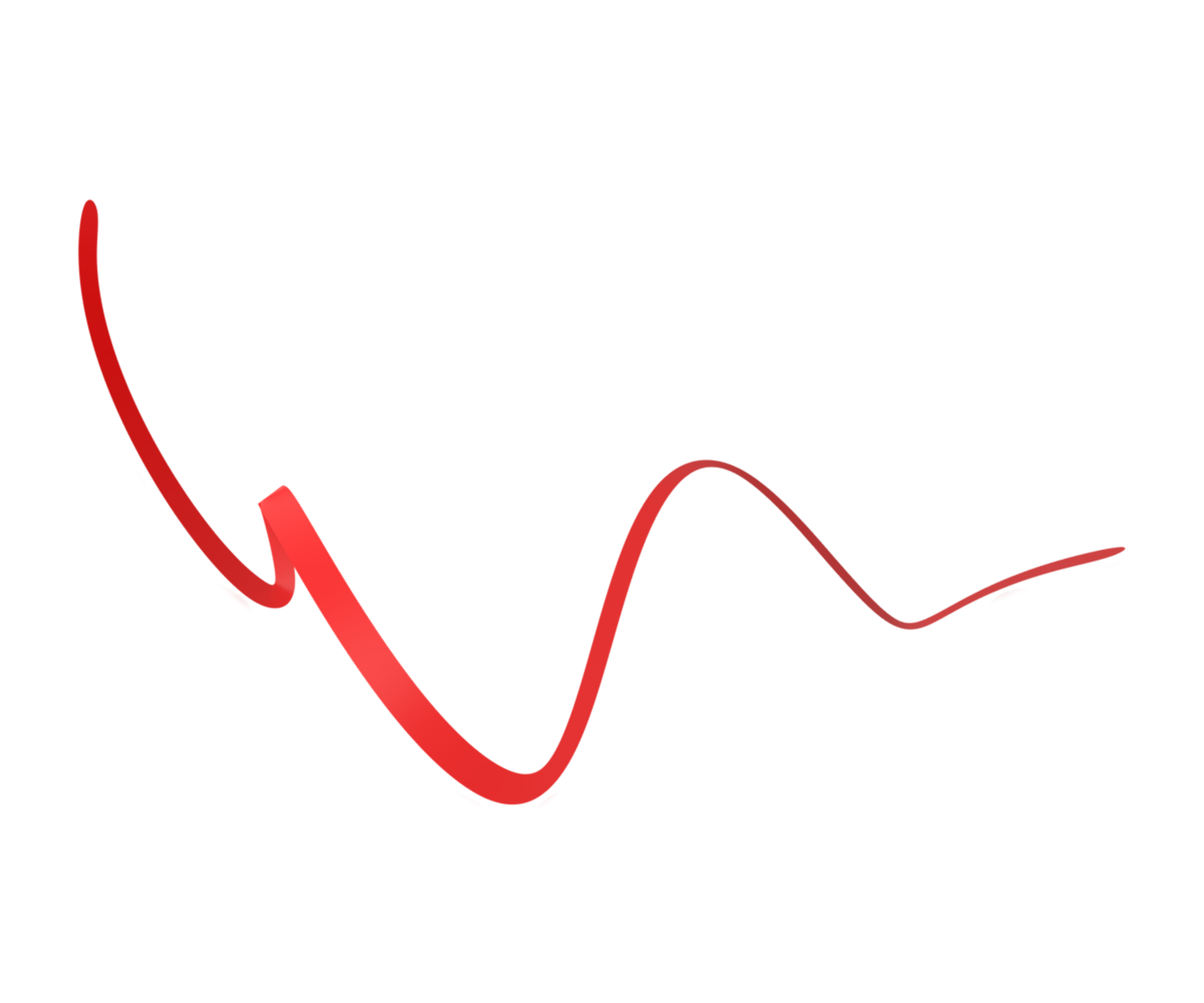 Red ribbons. 3d render 13360605 PNG