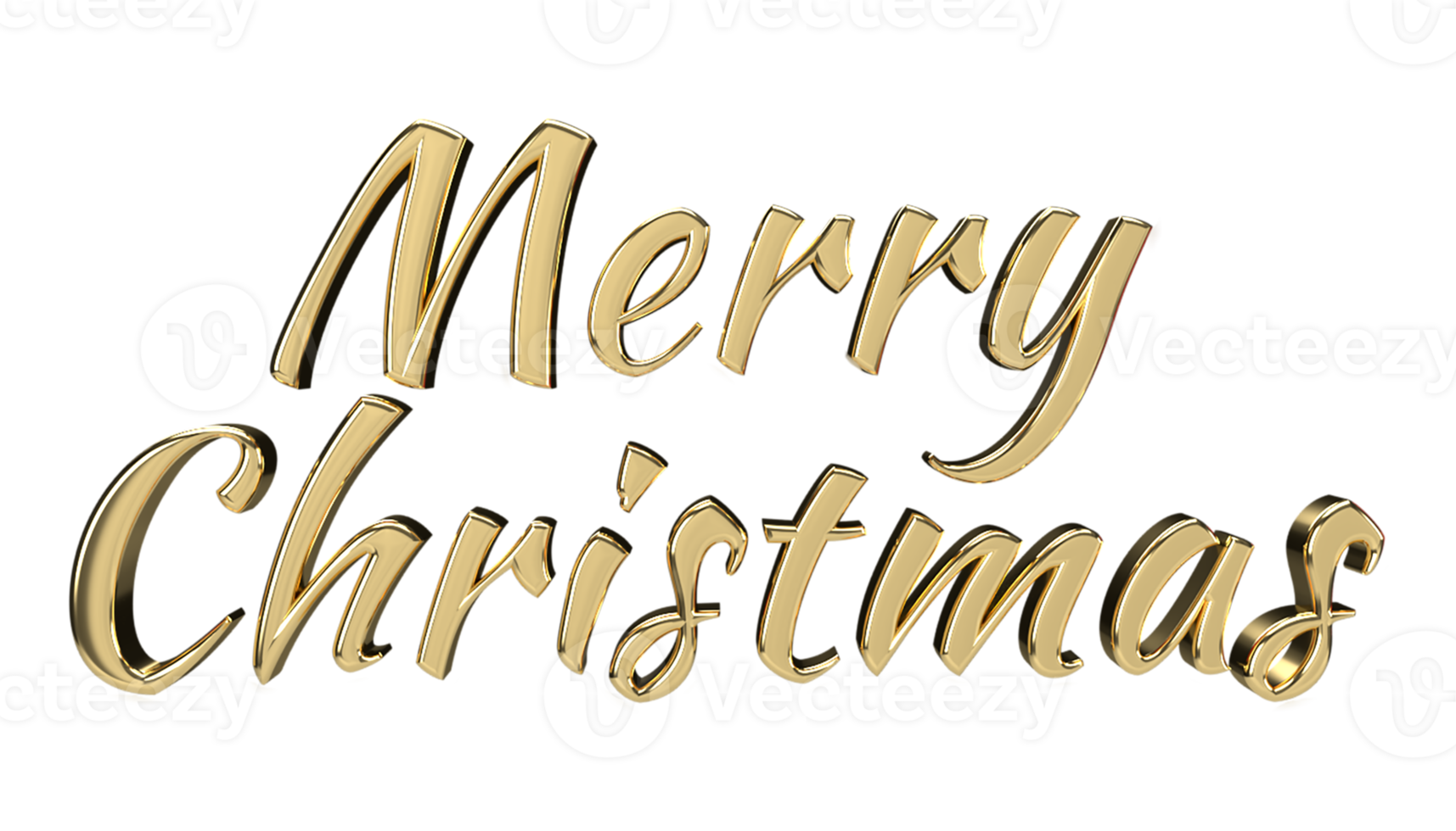 vrolijk Kerstmis goud belettering png