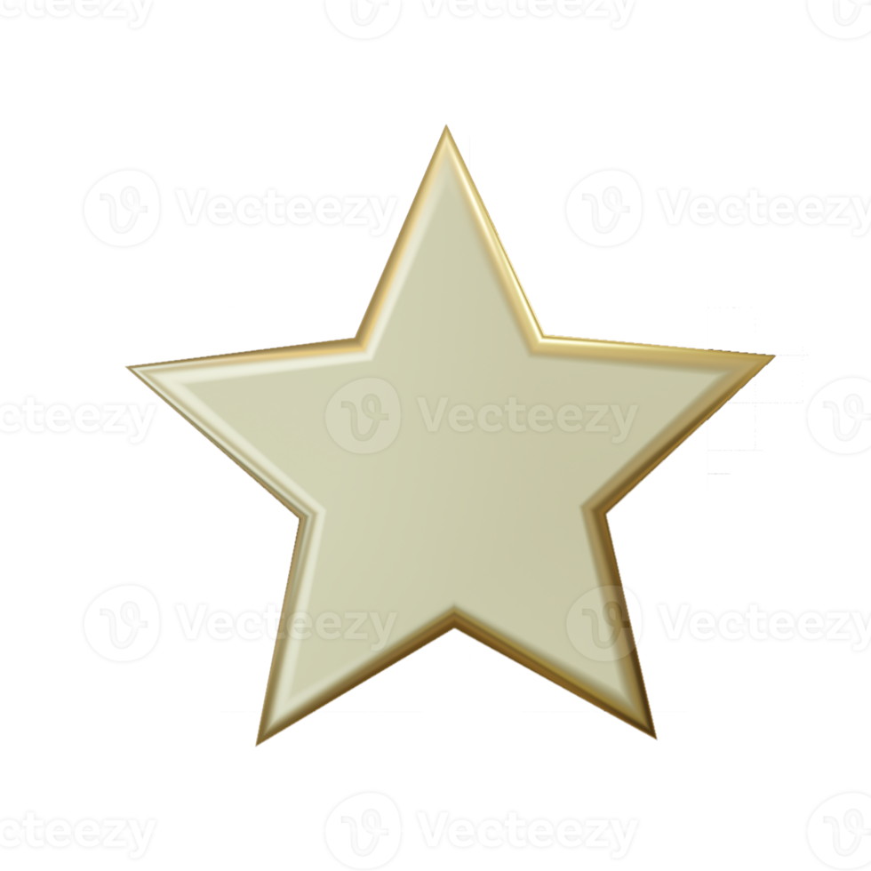 blank gold labels and badge. 3d render png