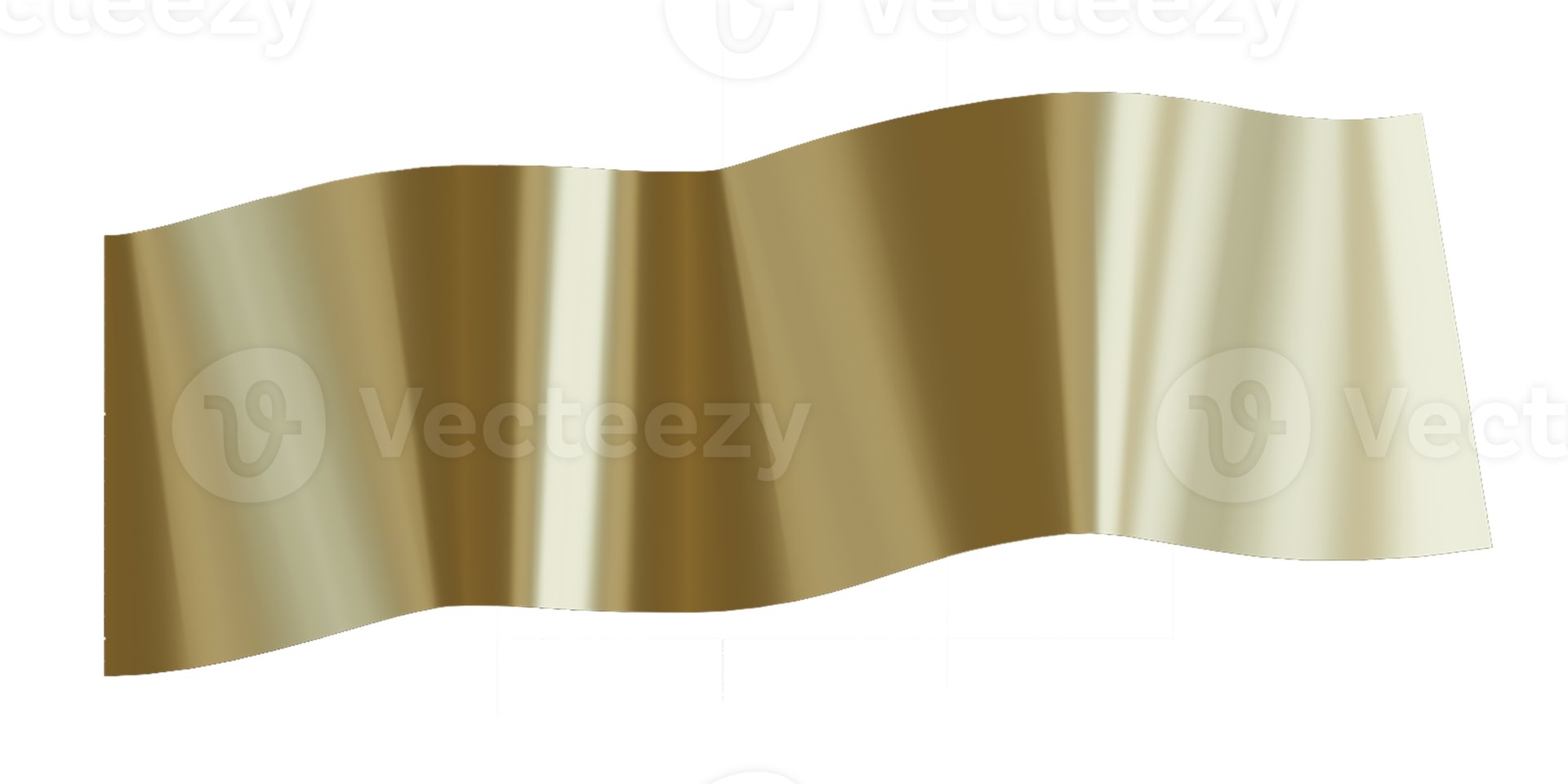 goud linten. 3d geven png