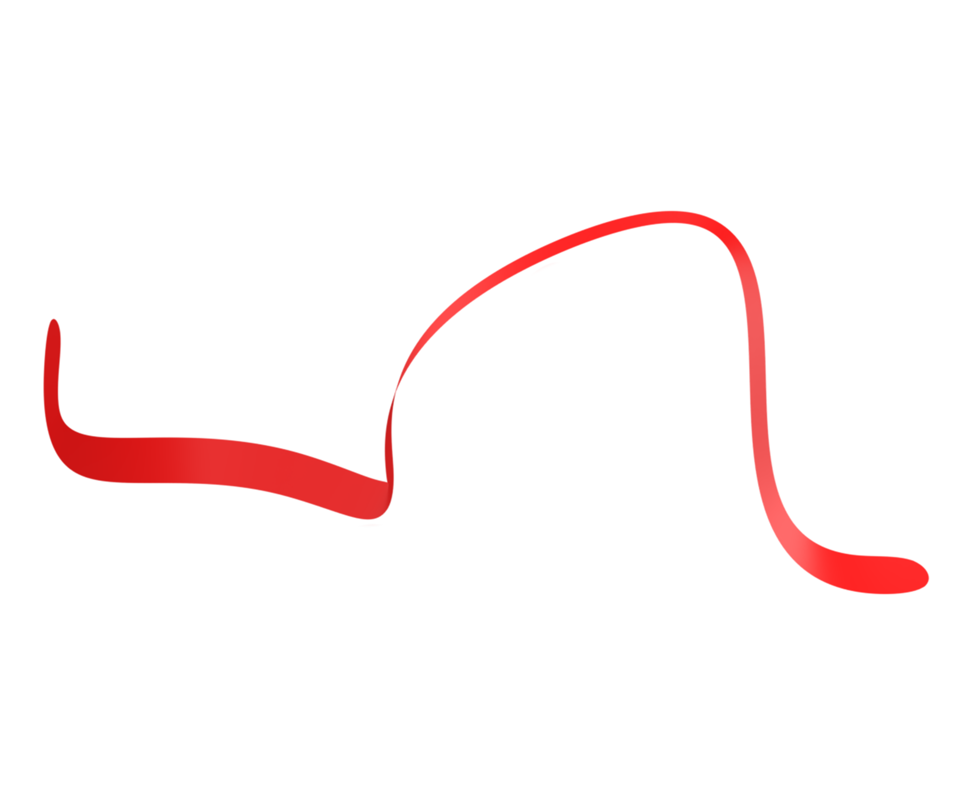 Red ribbons. 3d render 13360733 PNG