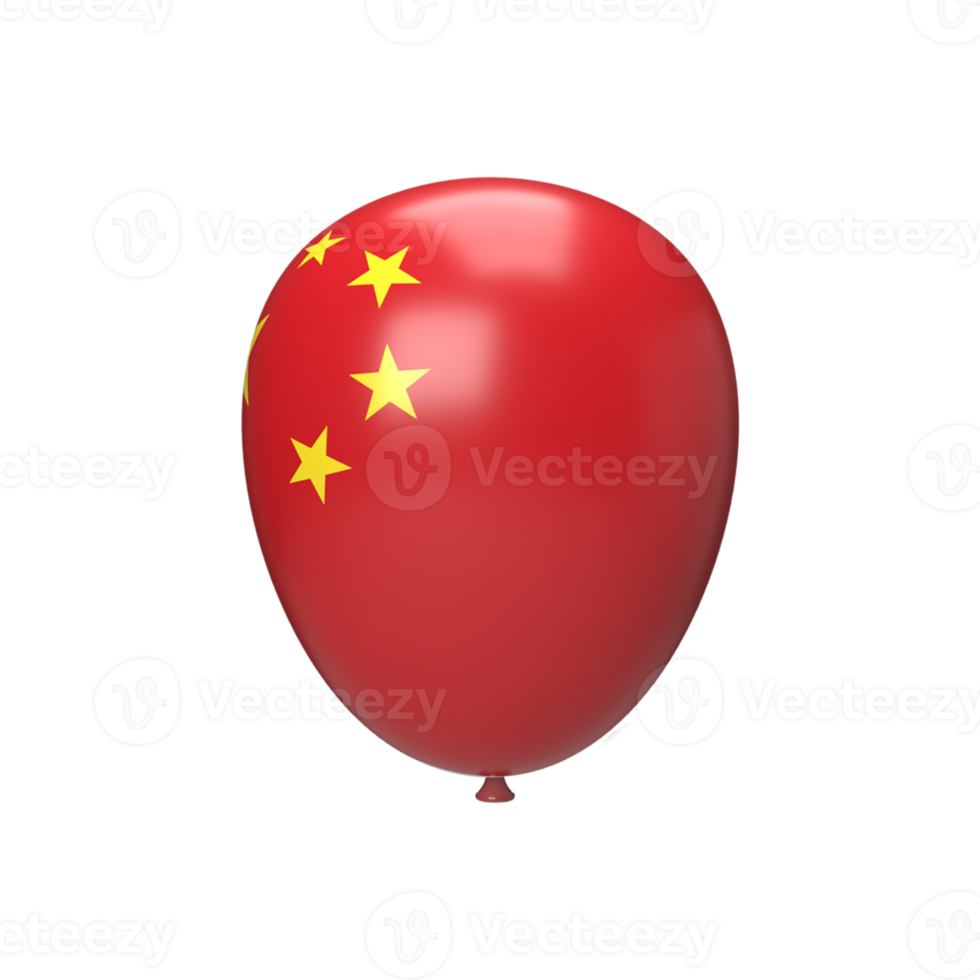 china balloon. 3d render png