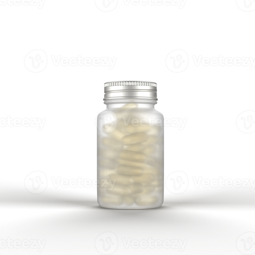 Frosted Glass Pill bottle png