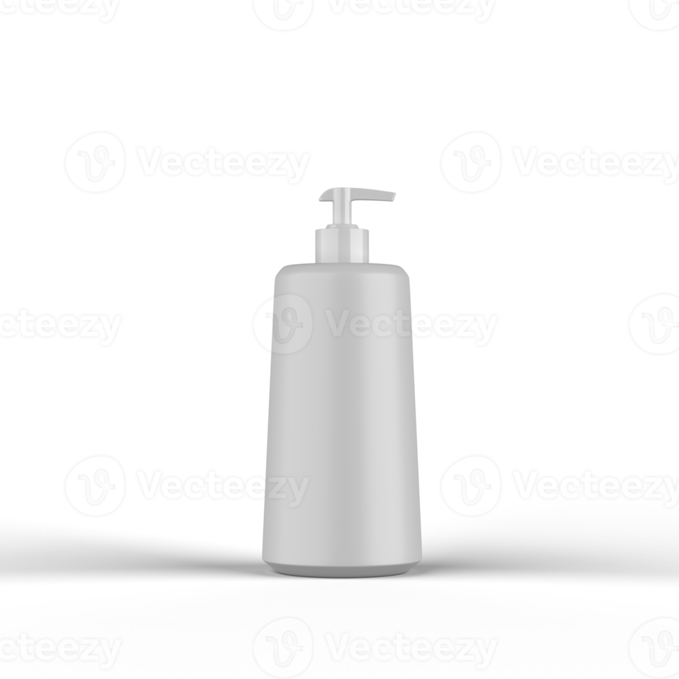 shampoo plastic fles 3d renderen png