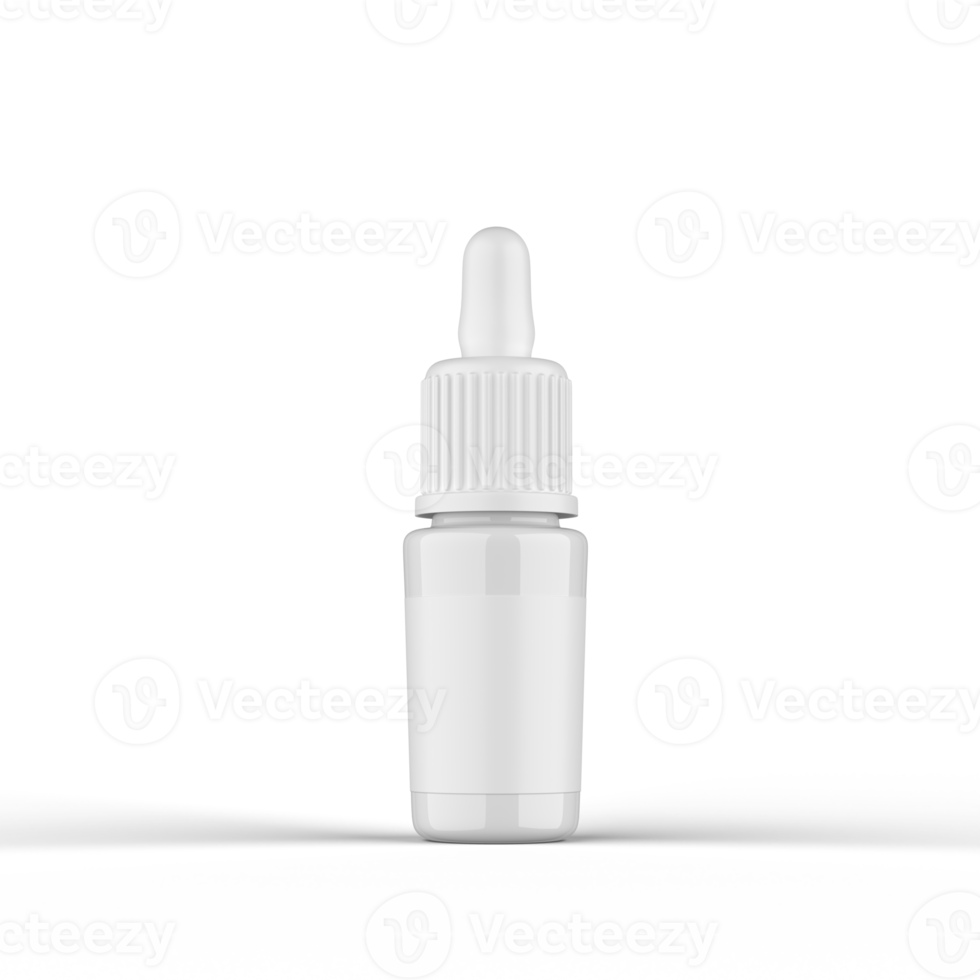 Glass Cosmetic Bottle 3D Rendering png