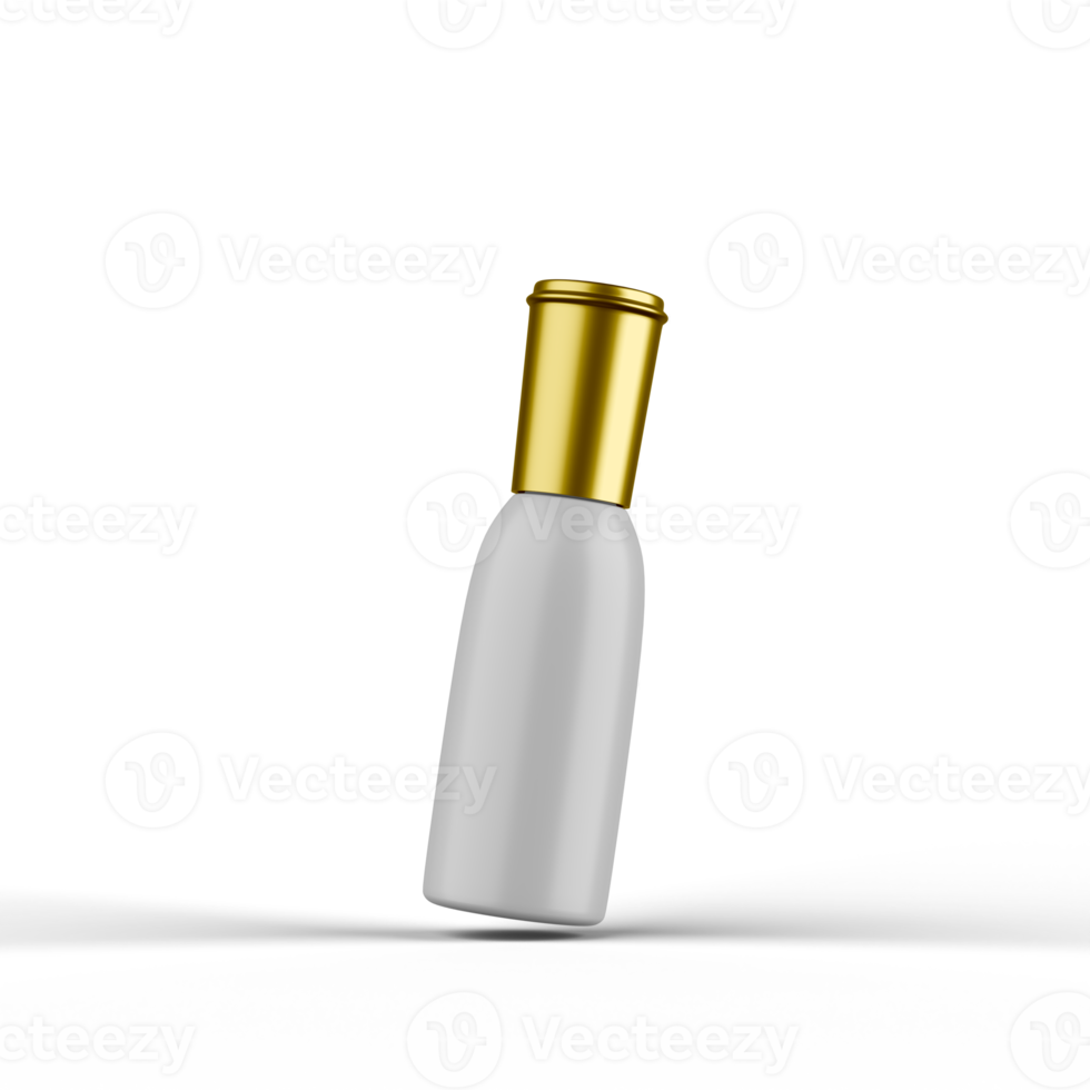 Matte Cosmetic Bottle 3D Rendering png