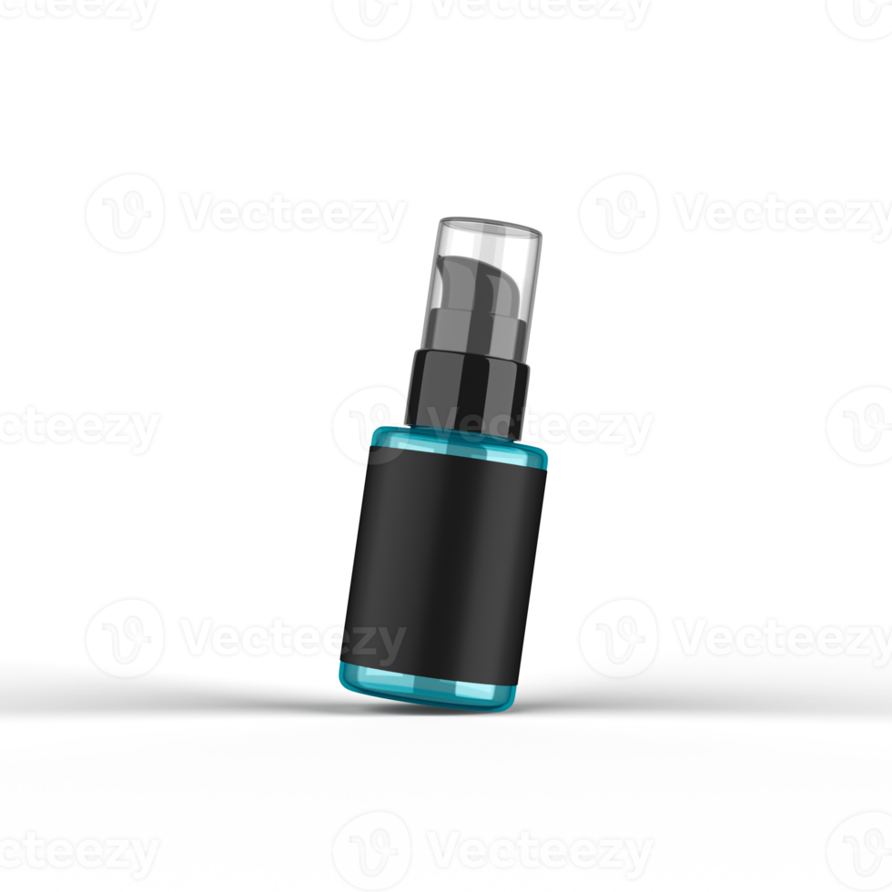 Airless Pump Bottle 3D Rendering png