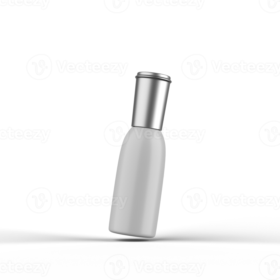 Matte Cosmetic Bottle 3D Rendering png