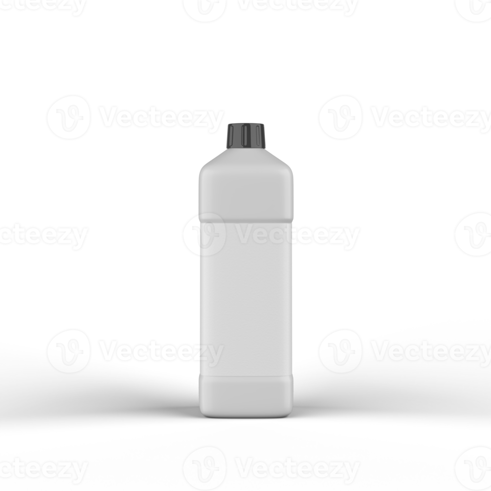 Matte Plastic Bottle 3D Rendering png