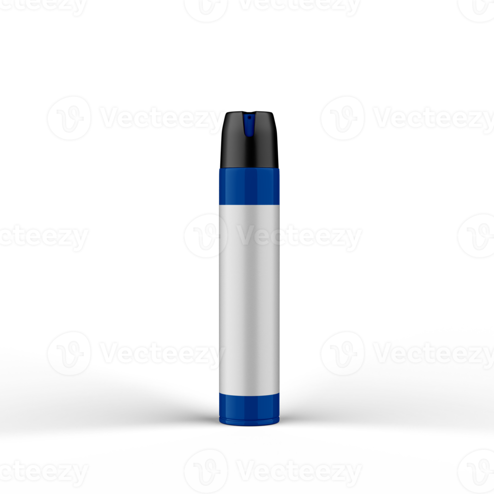 Glossy Metallic Polish Bottle 3D Rendering png