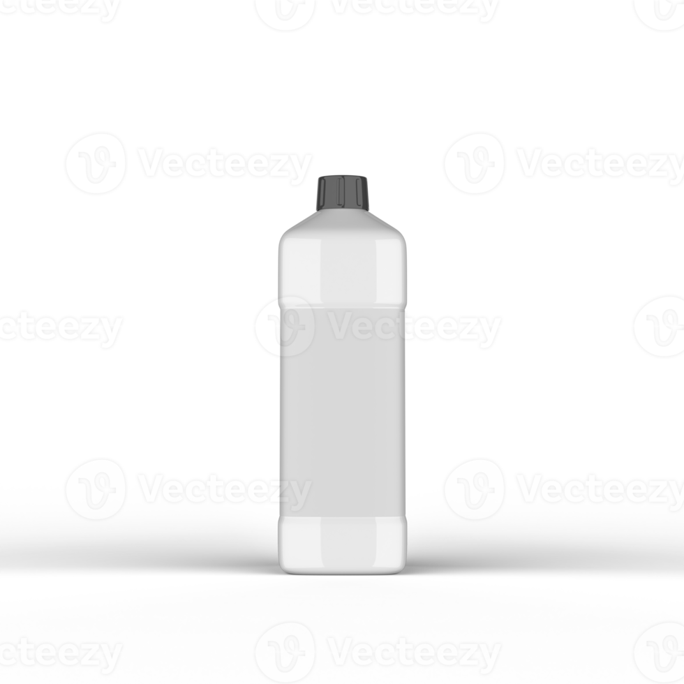 Matte Plastic Bottle 3D Rendering png