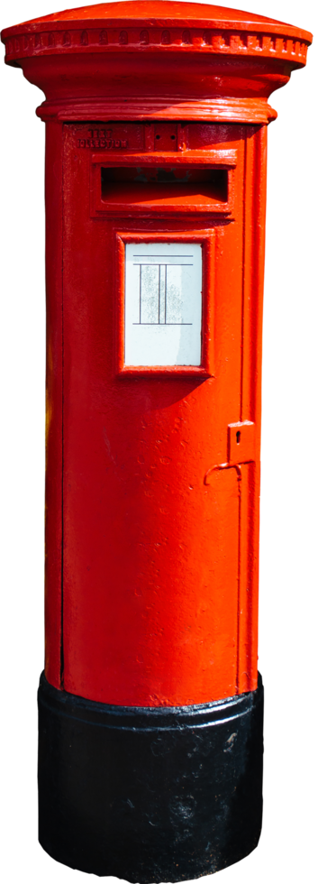 isolated red post box png