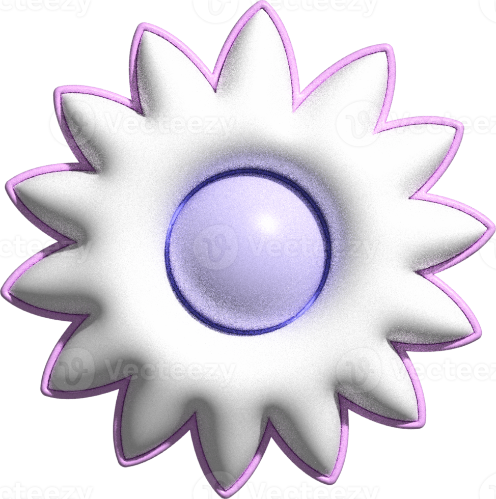 cute 3D blooming flower decoration 13361071 PNG