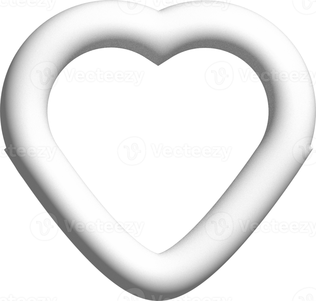 cute 3D pastel blue heart shape decoration 13361096 PNG