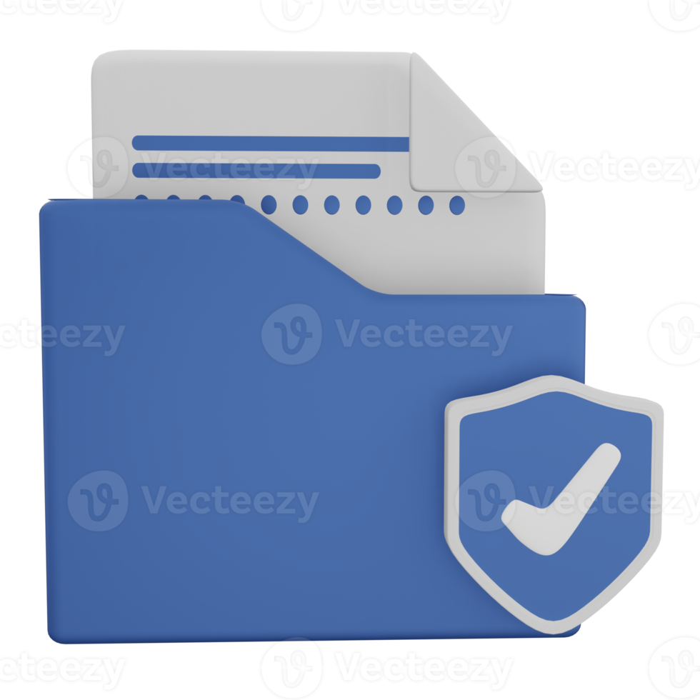 document file with padlock 3d icon, suitable for additional elements in the design of templates, posters and banners png