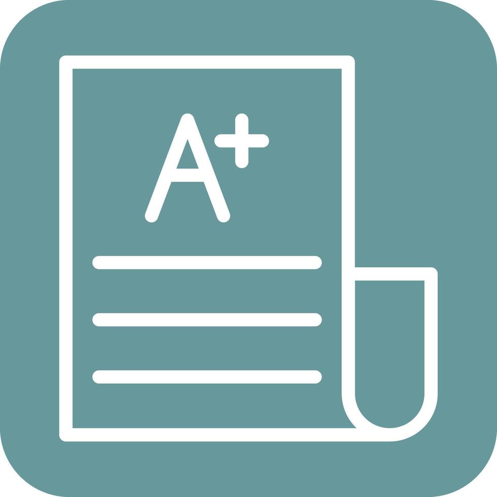 Exam Result Icon Style vector