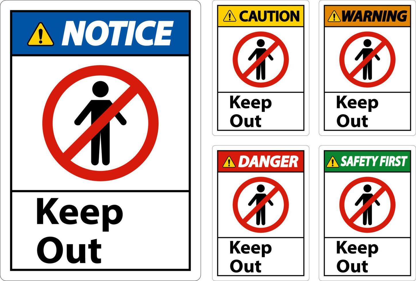 Area Keep Out Sign On White Background vector
