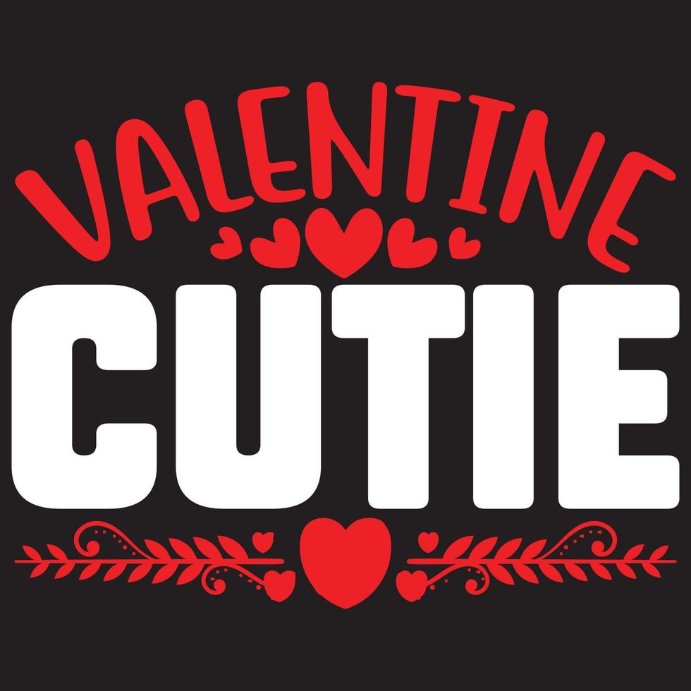 valentine cutie design vector