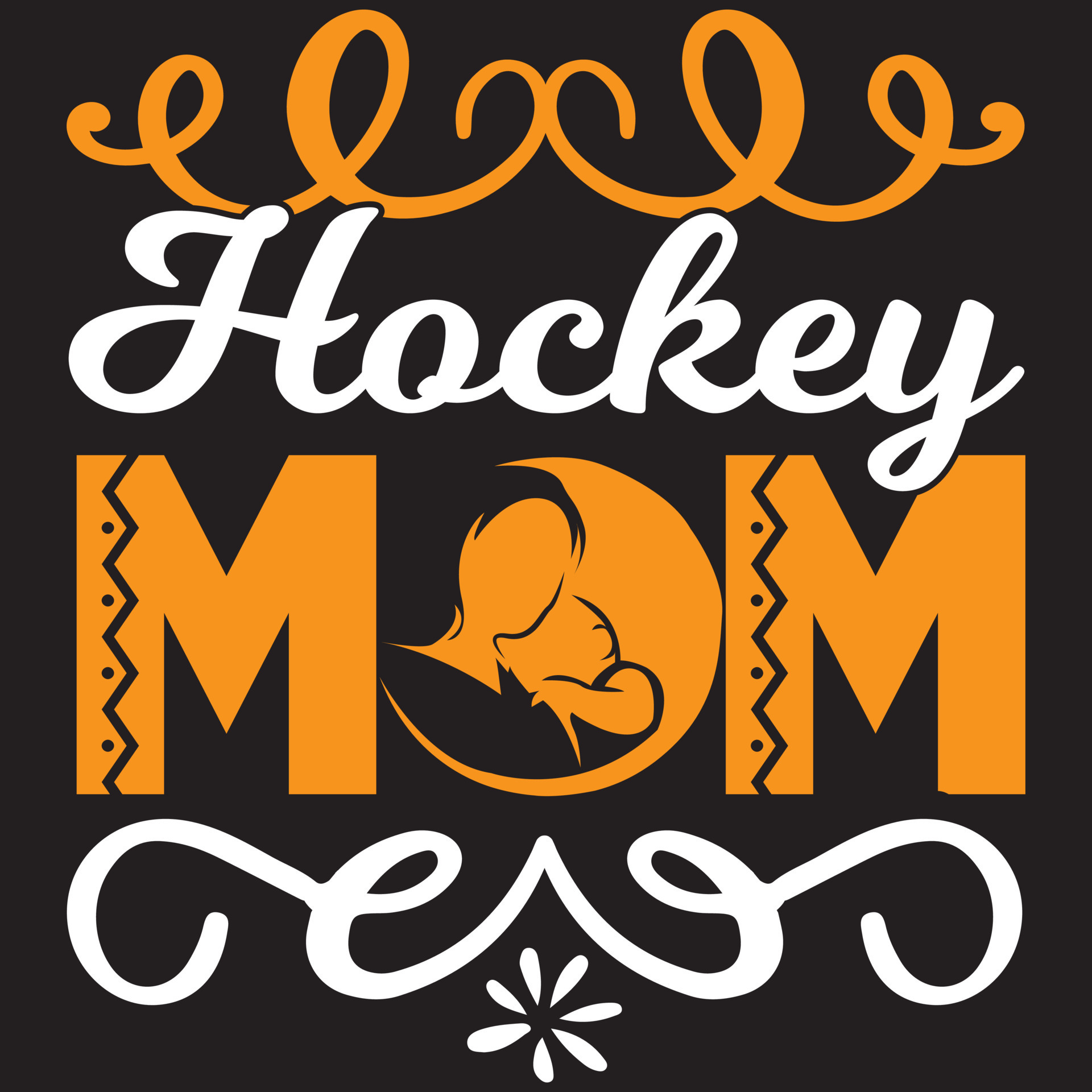 hockey mom design 13361752 Vector Art at Vecteezy