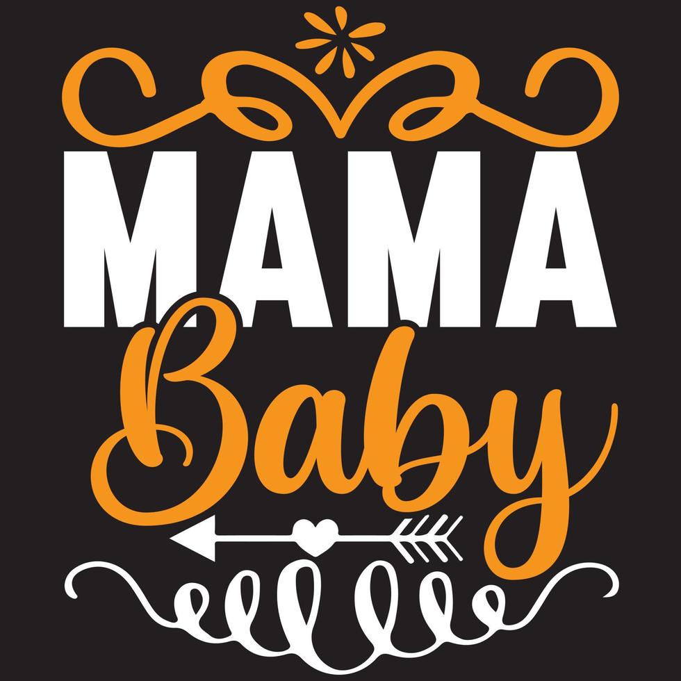 mama baby design vector