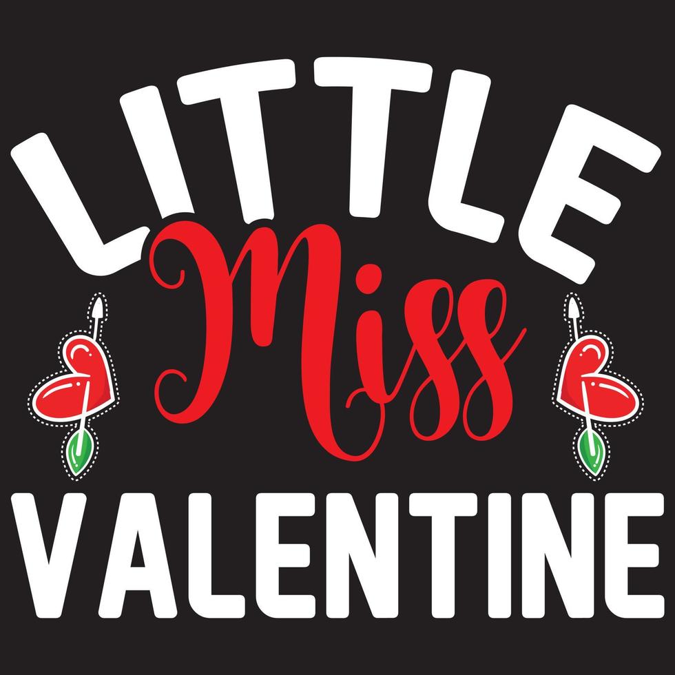 little miss valentine vector