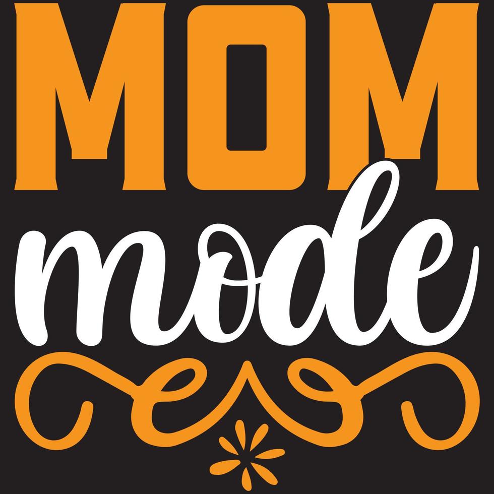 mom mode design vector