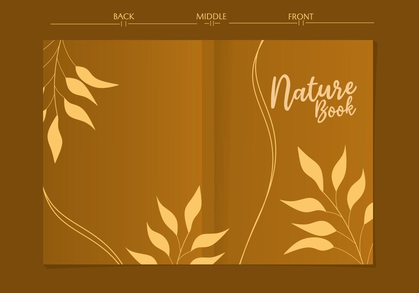 elegant and modern cover design set. natural background.eco design for flyer, poster, brochure, magazine cover template,annual,books vector