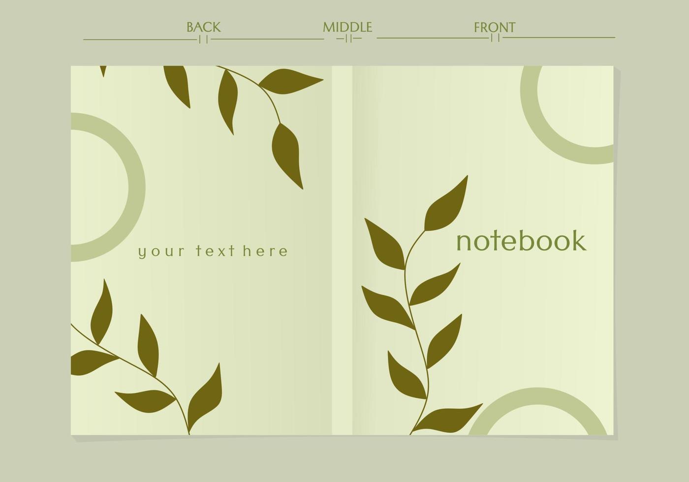 elegant and modern cover design set. natural background.eco design for flyer, poster, brochure, magazine cover template,annual,books vector