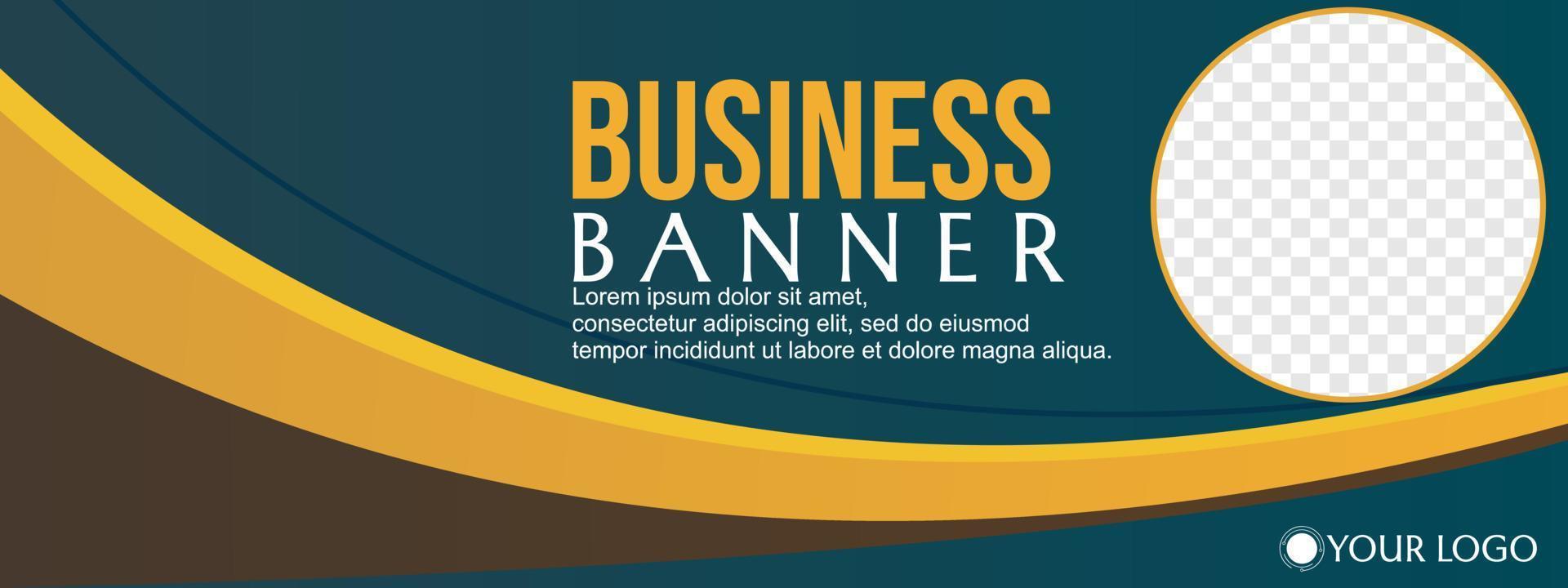 elegant blue modern business banner design template. Usable for banner, cover, and header,web,sales,social media timeline vector