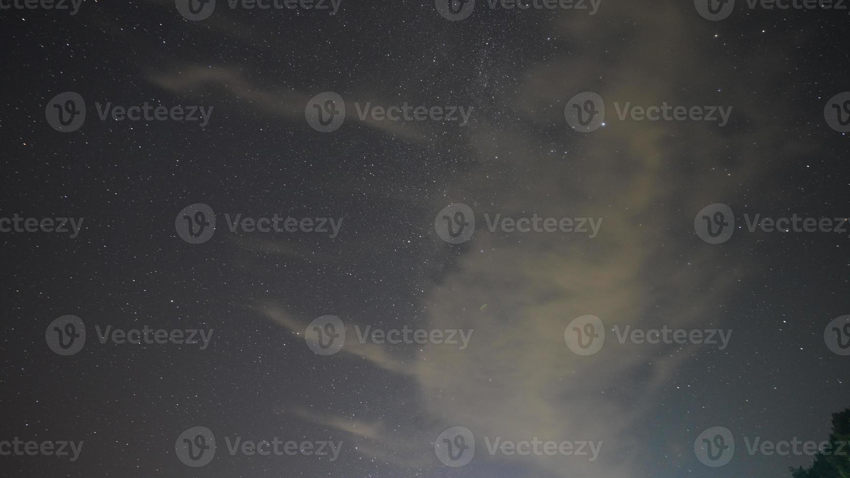 The dark night sky view with the milkyway as the background photo