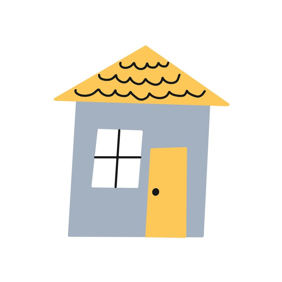 casa. dibujado a mano ilustración vectorial simple vector