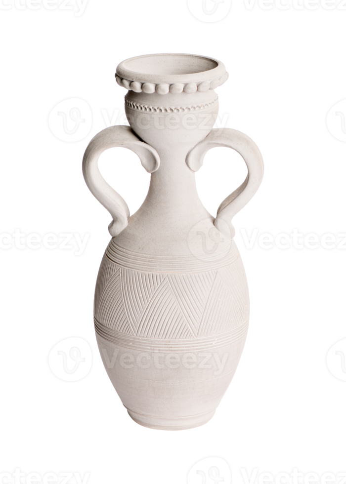 A clay jug isolated on a white background png