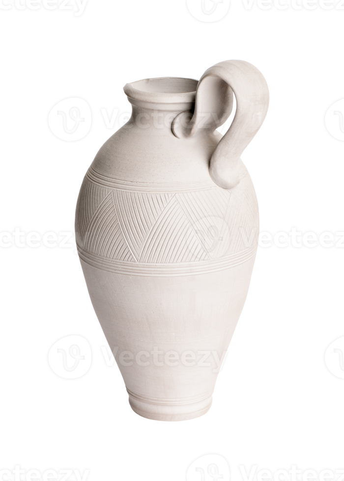 A clay jug isolated on a white background png