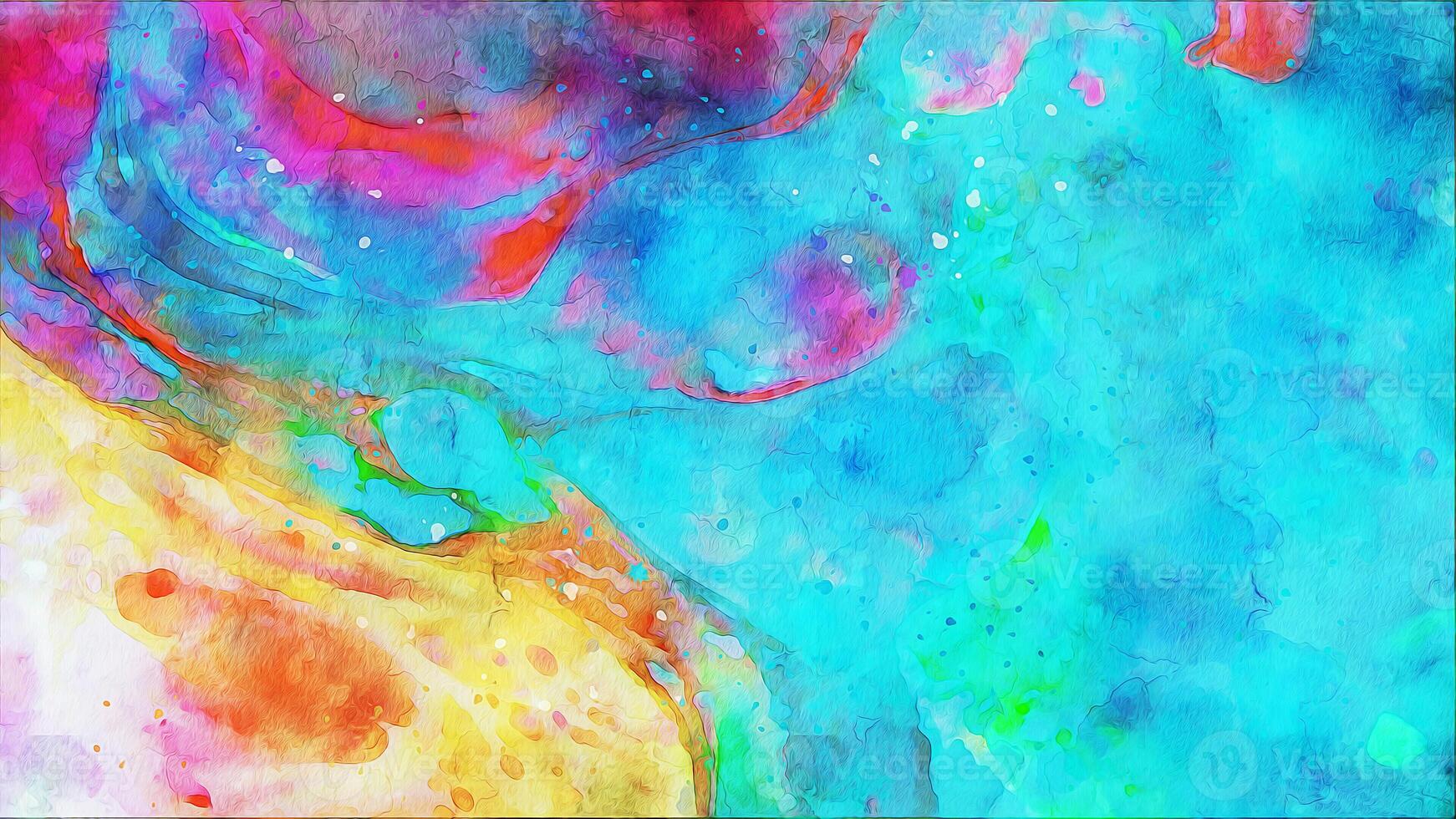 HQ Watercolor Colorful Abstract Graphic Background photo