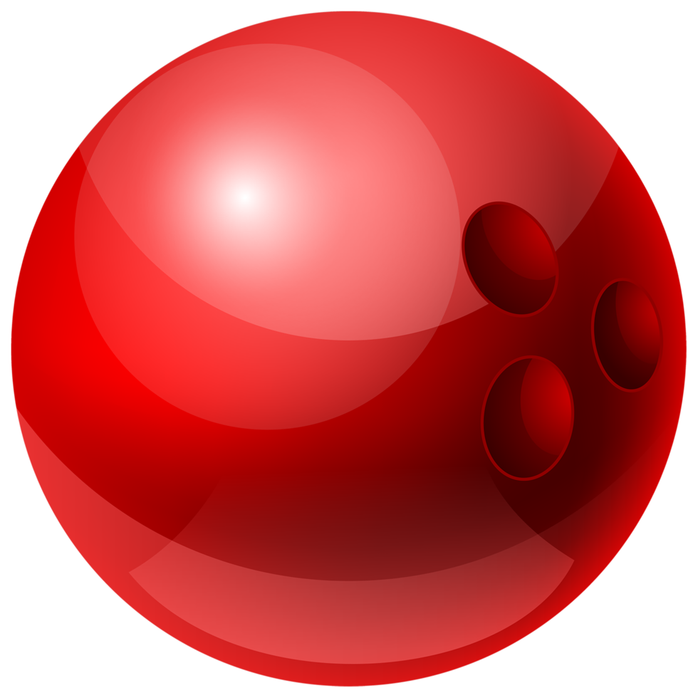 boule de bowling rouge png