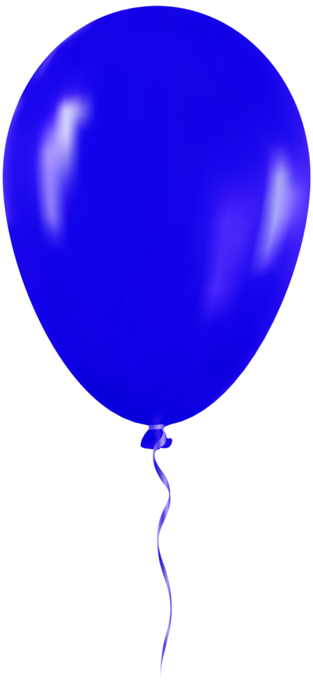 Blue Balloon Birthday Party png